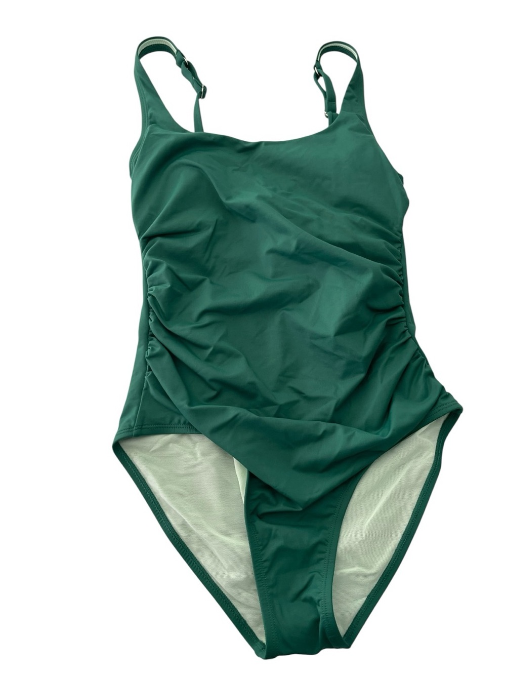 CUPSHE Women’s Small Green Ruched One Piece Swimsuit Tummy Control NWT